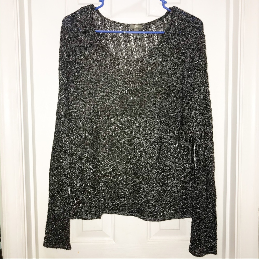J. Jill ⭐️ NWOT Shimmery Black Top ✨